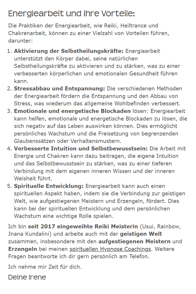 Energie Chakrenarbeit, Selbstheilungskräfte durch Energieübertragung in 71691 Freiberg (Neckar)