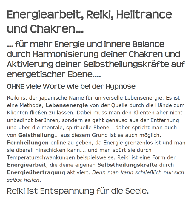 Energiearbeit, Selbstheilungskräfte aktivieren für  Marbach (Neckar), Steinheim (Murr), Pleidelsheim, Affalterbach, Benningen (Neckar), Murr, Erdmannhausen und Freiberg (Neckar), Kirchberg (Murr), Ingersheim